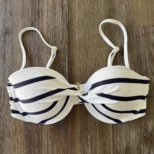 Abercrombie & Fitch Stripped Bikini Top Strapless